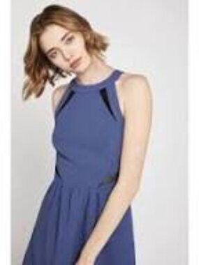 BCBGeneration Open Back Dress with Mesh